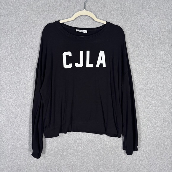Carly Jean Los Angeles Tops - Carly Jean Los Angeles Sweatshirt Medium CJLA Graphic Cozy Sporty Streetwear